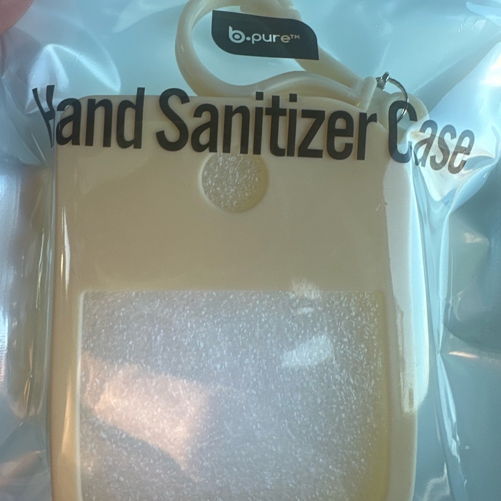 Cream Hand Sanitizer Case